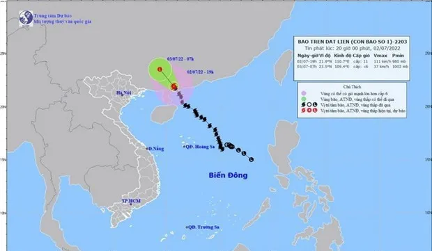 Typhoon Chaba not hit Vietnam, weakens to tropical depression