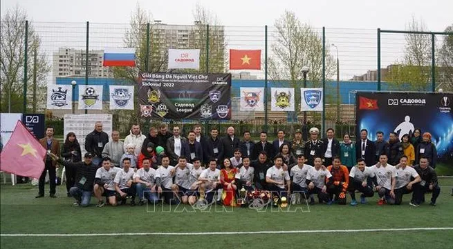 Football tournament in Russia promotes Vietnamese people’s love for sports