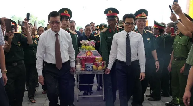 War martyrs’ remains reburied in Ha Giang