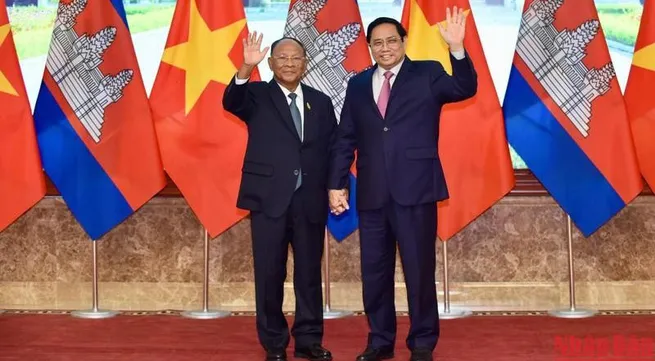 PM Pham Minh Chinh meets Cambodian NA President in Hanoi