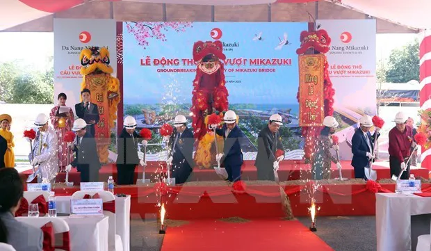 Japanese group starts work on 1.8 million USD overpass in Da Nang