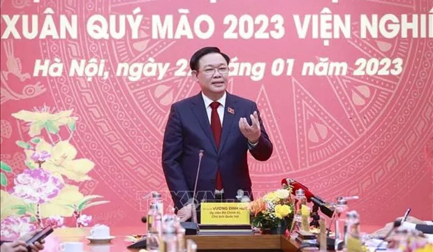 NA Chairman extends Tet greetings to Institute for Legislative Studies