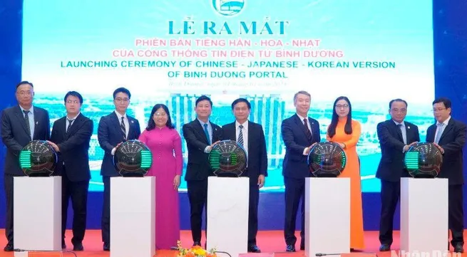 Binh Duong Portal's Korean, Chinese, Japanese versions launched