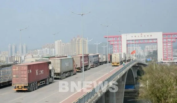 Mong Cai international border gate busy after Tet holiday