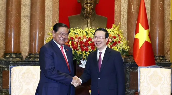 President Vo Van Thuong receives visiting Cambodian Deputy PM
