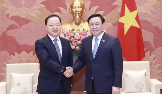 NA Chairman receives leader of Samsung Electronics