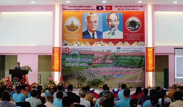 Nguyen Du Lao-Vietnamese bilingual school marks 15th anniversary