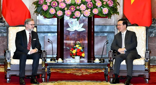 President Vo Van Thuong hosts Czech Prime Minister Petr Fiala