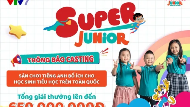 Casting for Super Junior gameshow on VTV7 for elementary school students