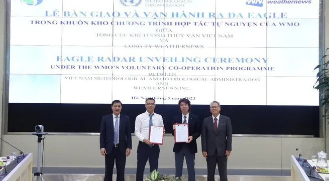 X-band radar operated to forecast rains in Hanoi