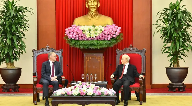 Vietnamese Party leader hosts Australian Prime Minister