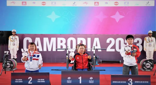 ASEAN Para Games 12: Rain of gold for Vietnamese weightlifters on June 4