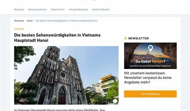 Hanoi mosaic bricks spotlighted on German travel site