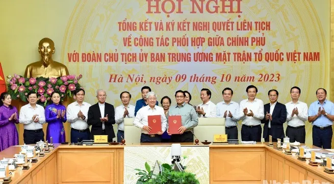 Government, VFF Central Committee's Presidium sign resolution on coordination