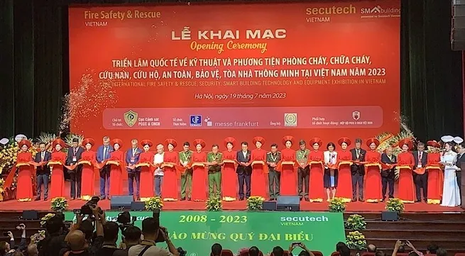 International exhibition on security technology, fire safety and rescue opens in Hanoi