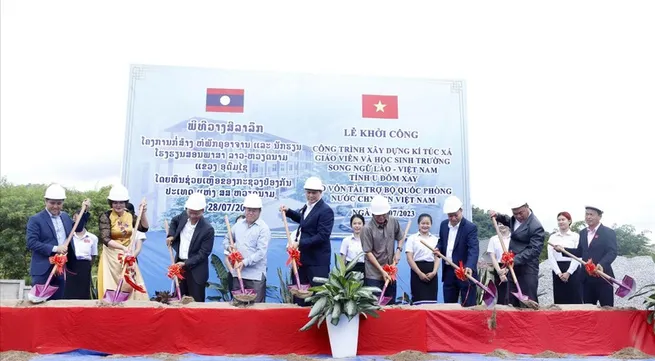 Work begins on Laos-Vietnam bilanguage school