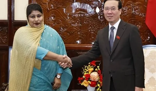 President suggests Vietnam, Bangladesh foster comprehensive cooperation