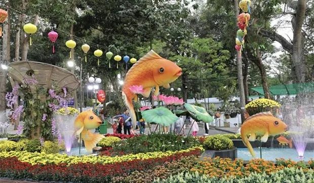 Spring flower festival opens in HCM City