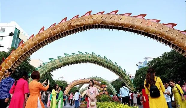 HCM City’s Nguyen Hue flower street attracts over 1.2 million visitors during Tet