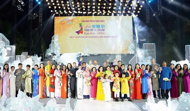 10th HCM City Ao Dai festival in full swing