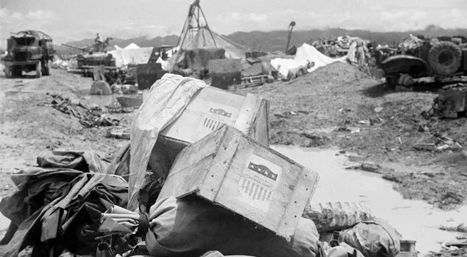 April 27, 1954: Using the loudspeaker system to deploy propaganda work towards the enemy