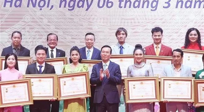 President attends announcement of People's Artist, Meritorious Artist title winners