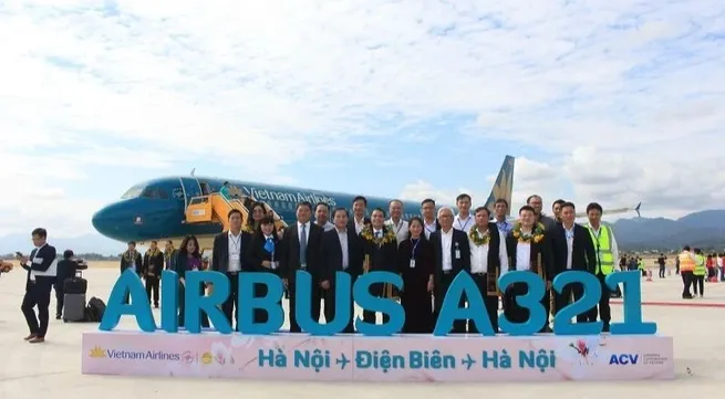 Vietnam Airlines increases flights between Hanoi and Dien Bien, serving the National Tourism Year