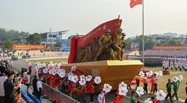 Final rehearsal for Dien Bien Phu Victory celebration held