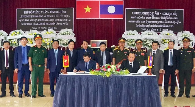 Remains of Vietnamese martyrs repatriated from Laos