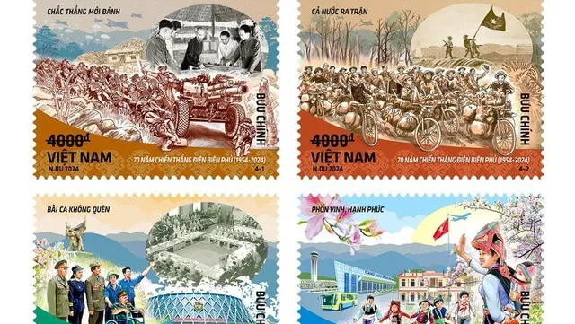 Special stamp set marks 70th anniversary of Dien Bien Phu Victory