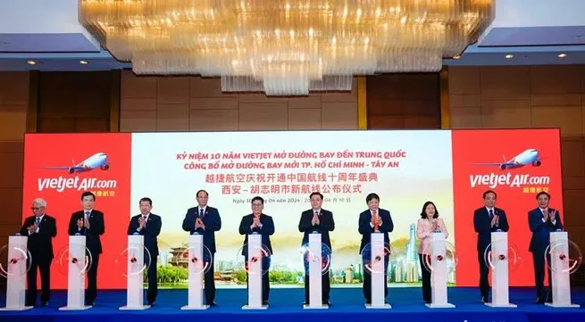 Vietjet announces direct route between Ho Chi Minh City & China’s Xi'an