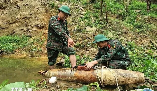 War-time bomb safely defused in Nghe An province