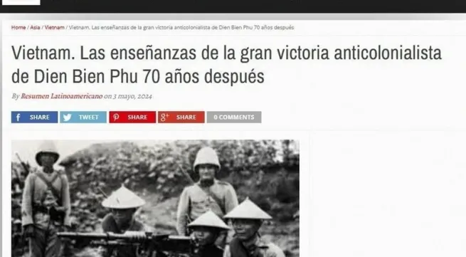 Argentina newspaper commends Vietnam’s Dien Bien Phu Victory