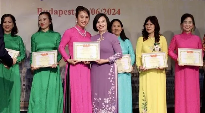 Vietnamese women’s union in Hungary praised for contributions to community