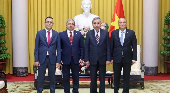 President To Lam receives ambassadors of Turkic countries