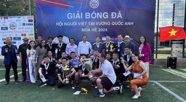 Summer football tournament cheers Vietnamese expats across UK