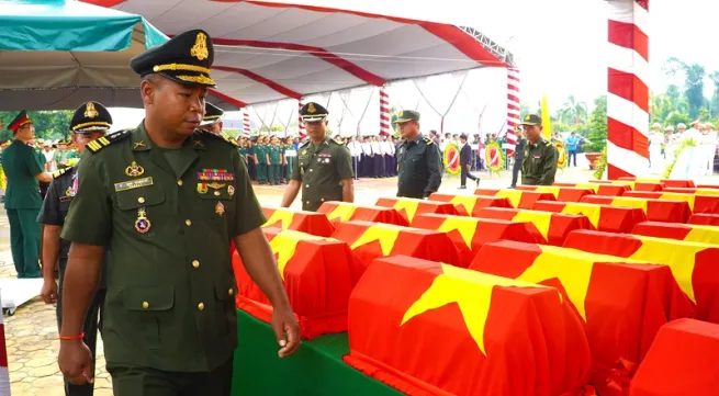 Dong Thap holds memorial and reburial services for remains of 97 martyrs
