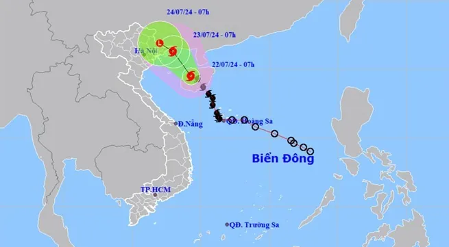 Typhoon Prapiroon to bring heavy rains to northern Vietnam