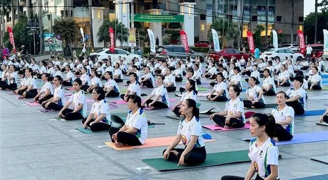 10th International Yoga Day takes place in Binh Dinh