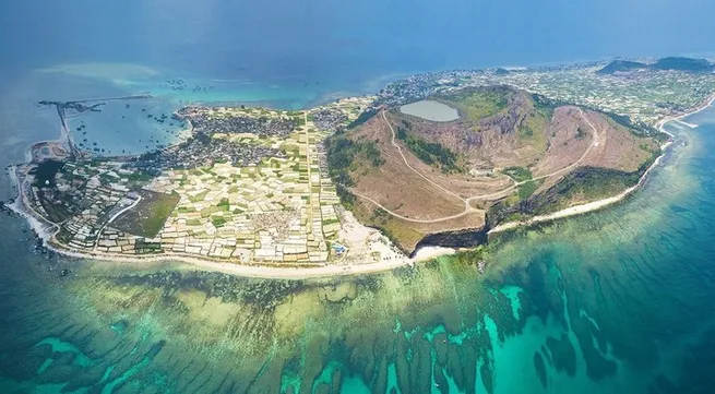 Thoi Loi Reservoir: A construction built within the crater of an extinct volcano