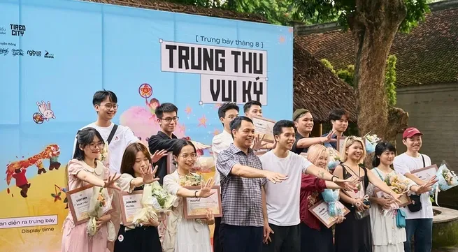 Illustration exhibition on mid-autumn festival held for children