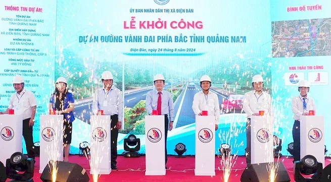 Work starts on Quang Nam’s northern belt road