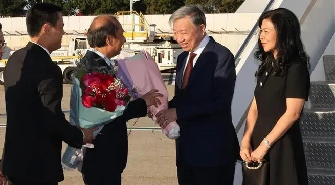 Top leader arrives in New York for UNGA 79