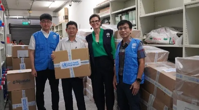 WHO donates one million water purification tablets to people in flood-affected northern provinces