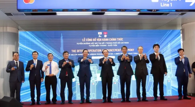 HCM City’s first metro line launched after years of delay