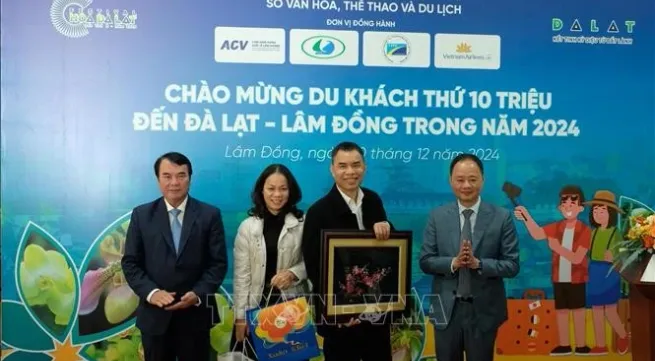 Lam Dong welcomes 10 millionth tourist in 2024