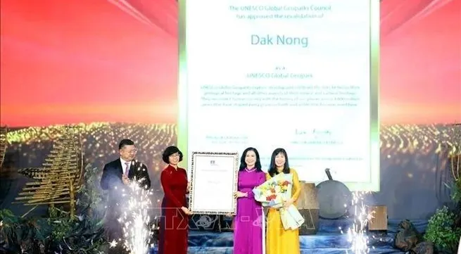 Dak Nong receives UNESCO global geopark title for second time