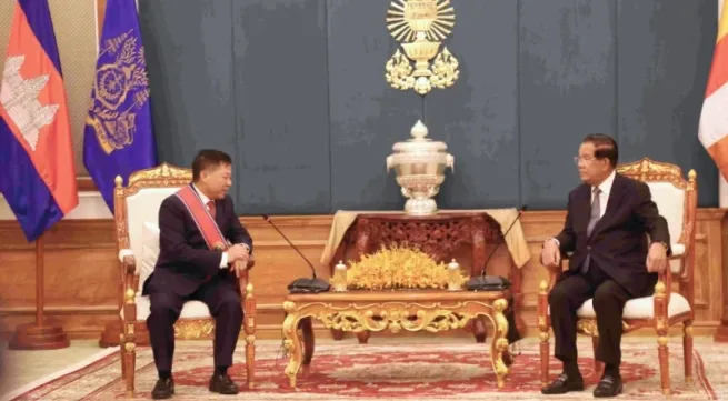 Vietnamese ambassador bids farewell to Cambodian leader