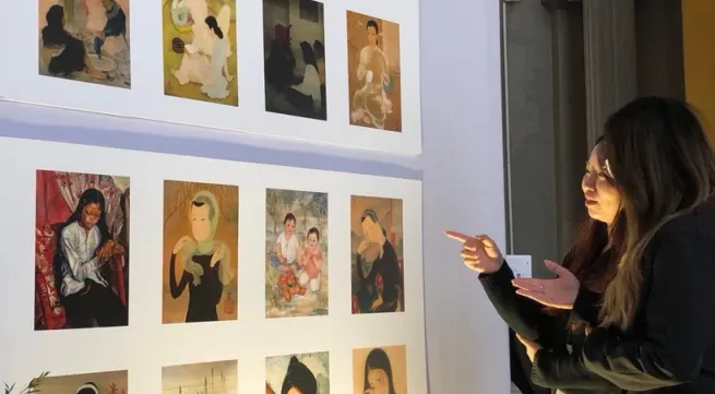 Indochinese art works showcased in Hanoi