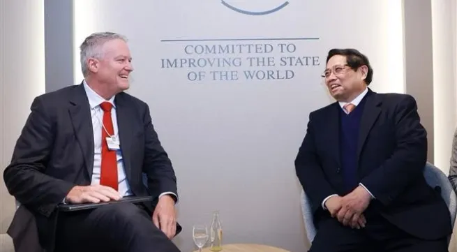 PM meets with OECD Secretary-General in Davos